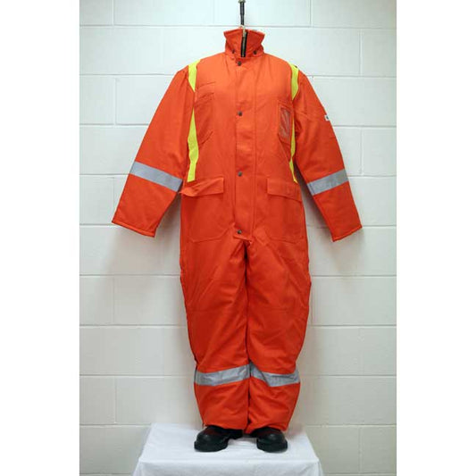 Couvre-tout d’hiver ignifuge avec bandes réfléchissantes jaunes et grises (The Winner)