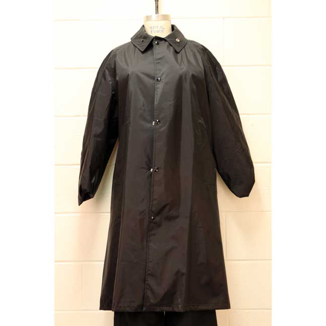 Manteau imperméable réversible long