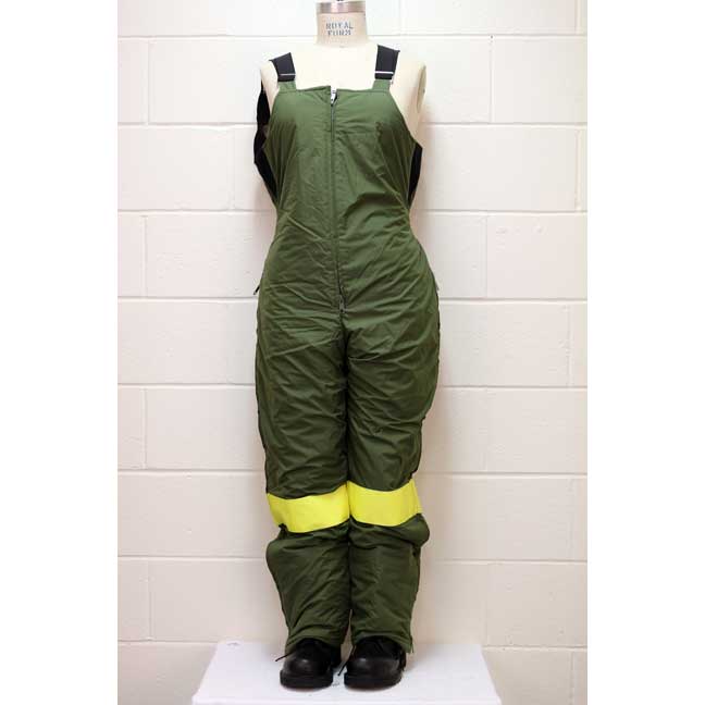 Pantalon doublé (léger) kaki avec une bande réfléchissante