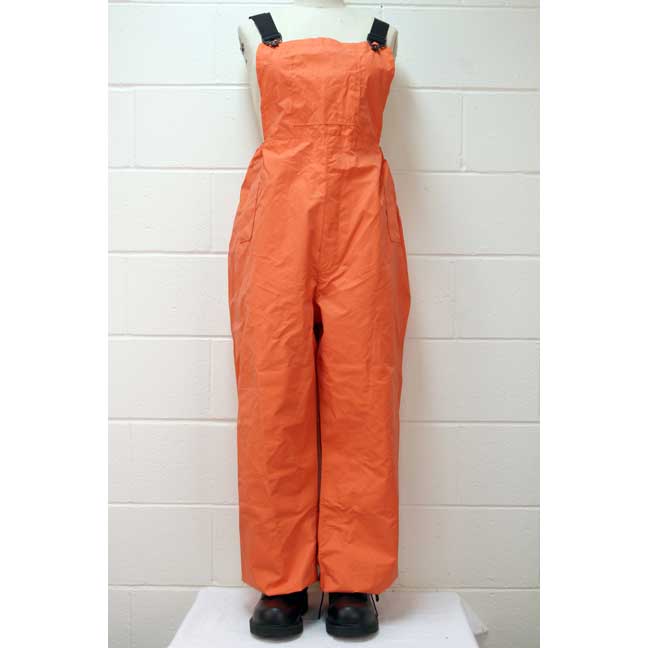 Pantalon imperméable orange de nylon enduit de néoprène