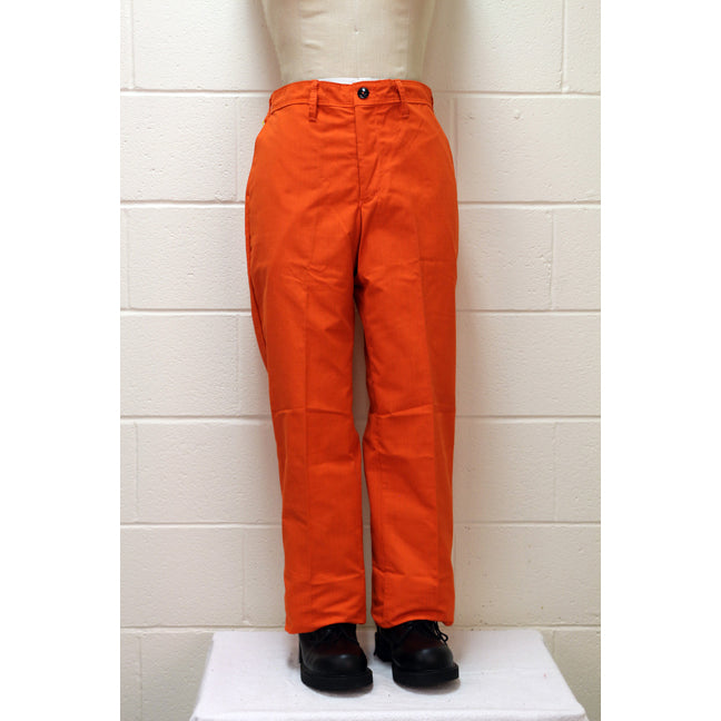 Pantalon de travail orange en tissu